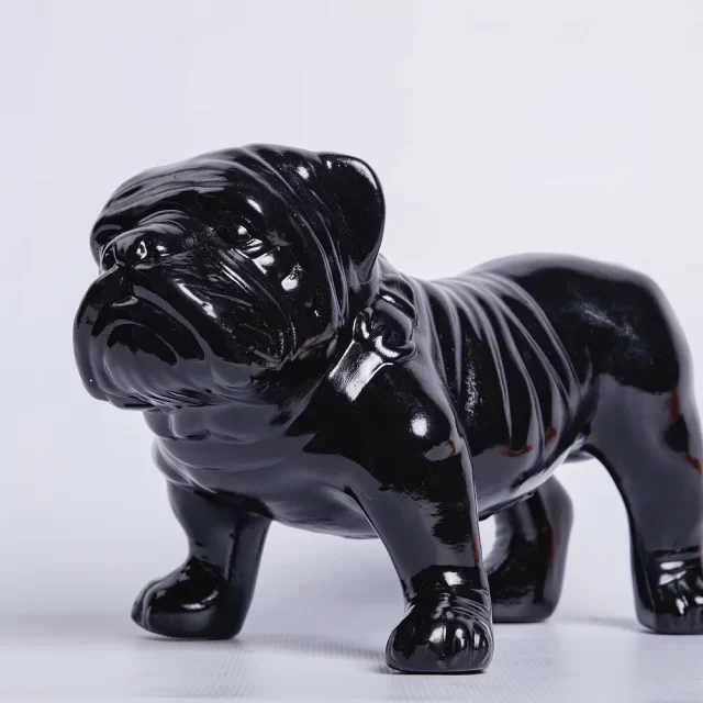 Black Ceramic British Bull Dog