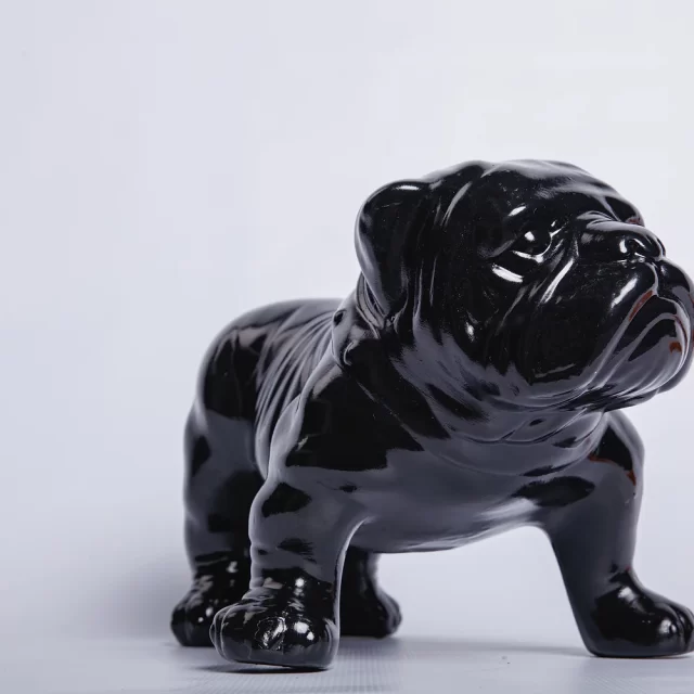 Black Ceramic British Bull Dog - Image 3