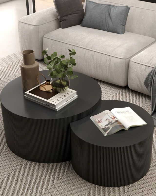 Nested Wood Coffee Table